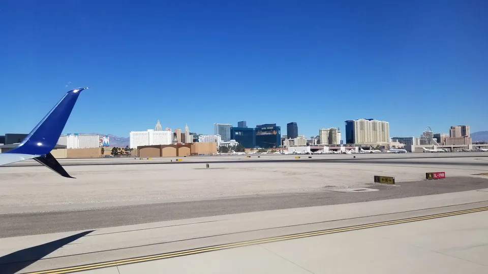 Landing in Las Vegas